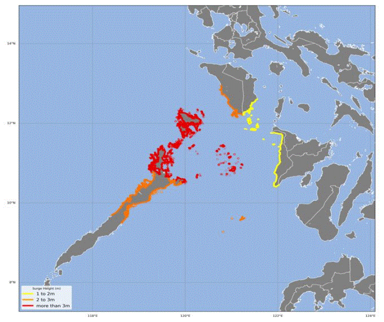 Storm surge warning raised in Palawan, Occidental Mindoro