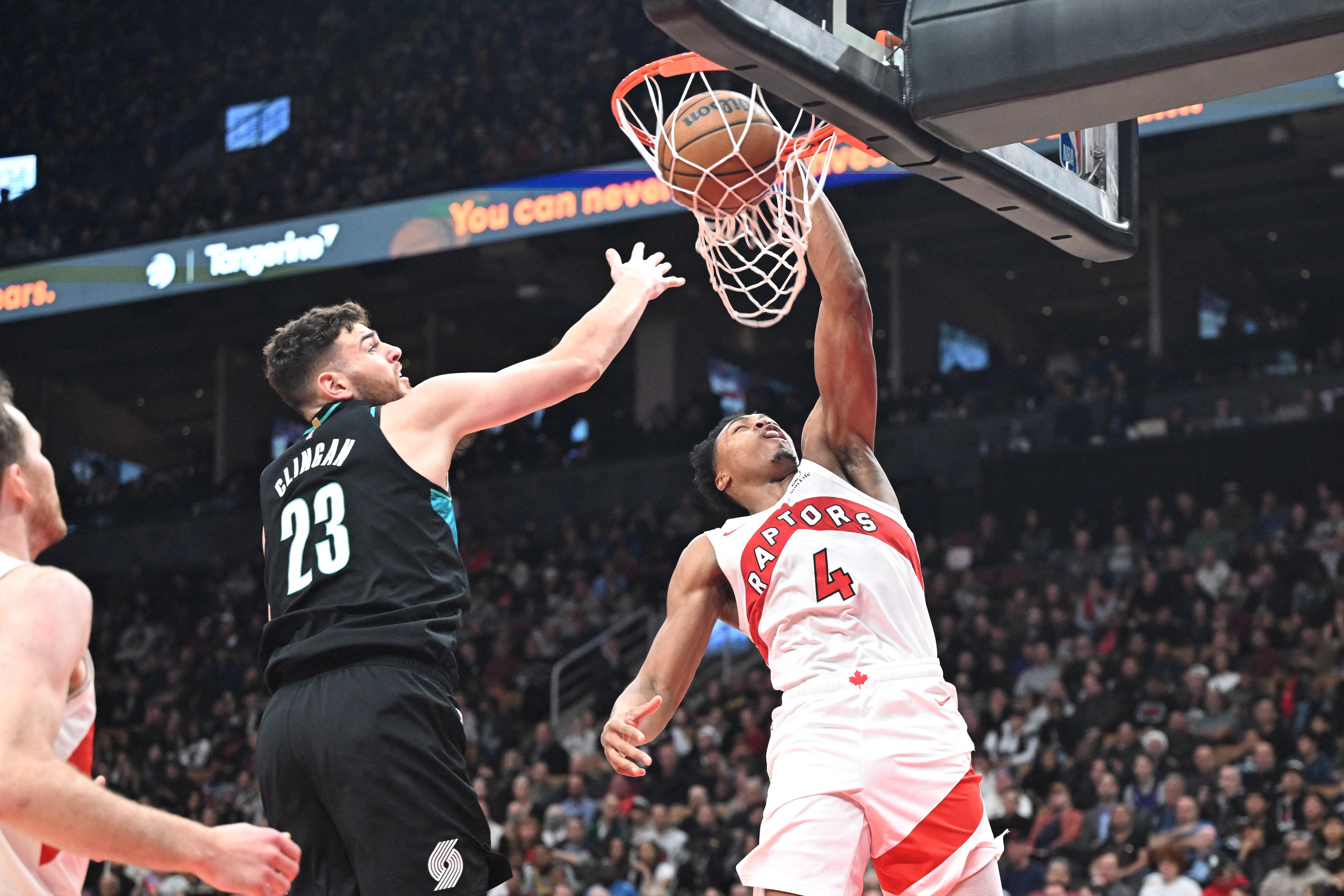 NBA: Raptors weather storm, foil Trail Blazers" comeback attempt