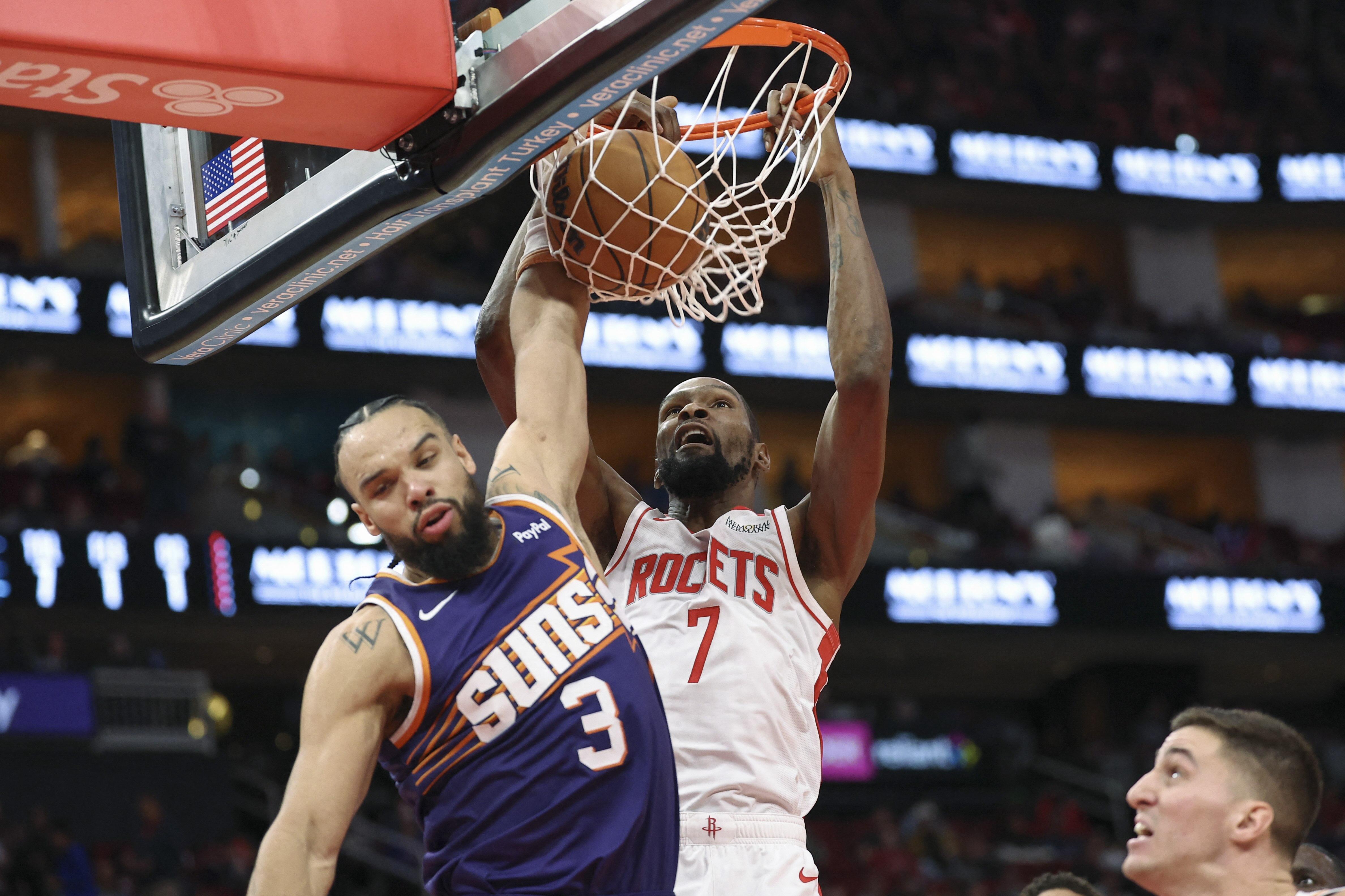 NBA: Kevin Durant 8th to 31,000 points as Rockets sink Suns