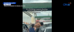 Gitgitan papasok ng parking lot sa mall sa Marikina, nauwi sa sakitan