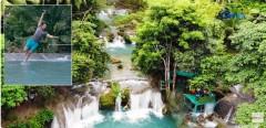 Atom Araullo, kumasa sa viral 'fairy walk' sa magandang Cambugahay Falls