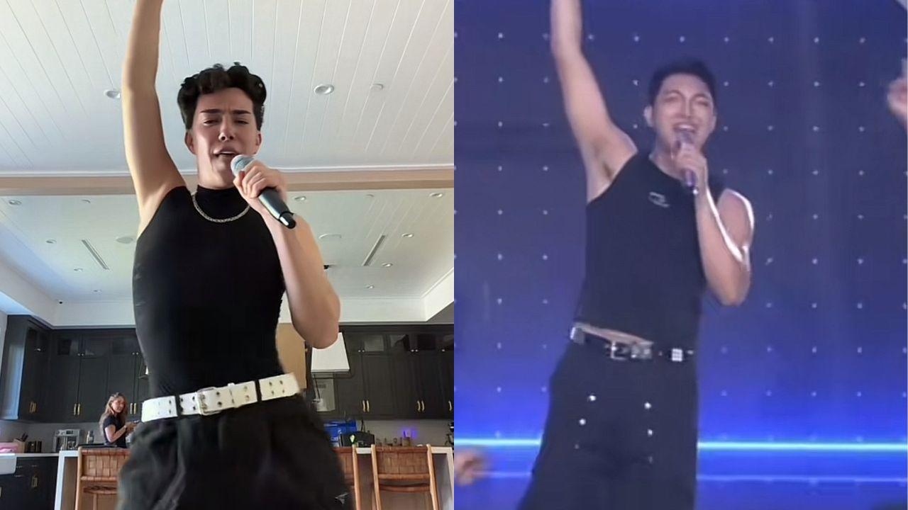 James Charles joins in on Darren Espanto's 'Maui Wowie' trend, reacts to voice similarity