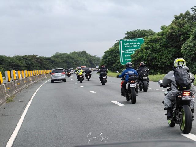 Motorcycle riders ply the highway in one of the PMT rides. Photo courtesy of Jan Sy