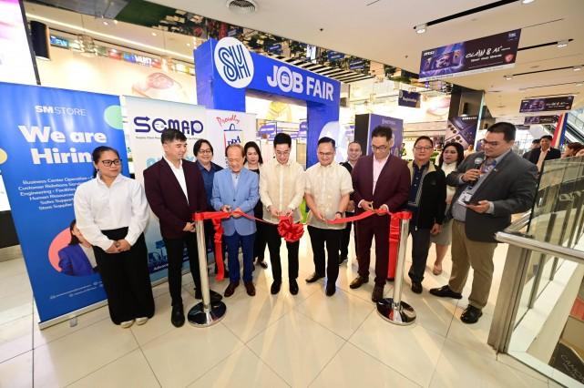 SM hosts job fairs, and together with DOLE and other government agencies, officially opens the event to employ more Filipinos