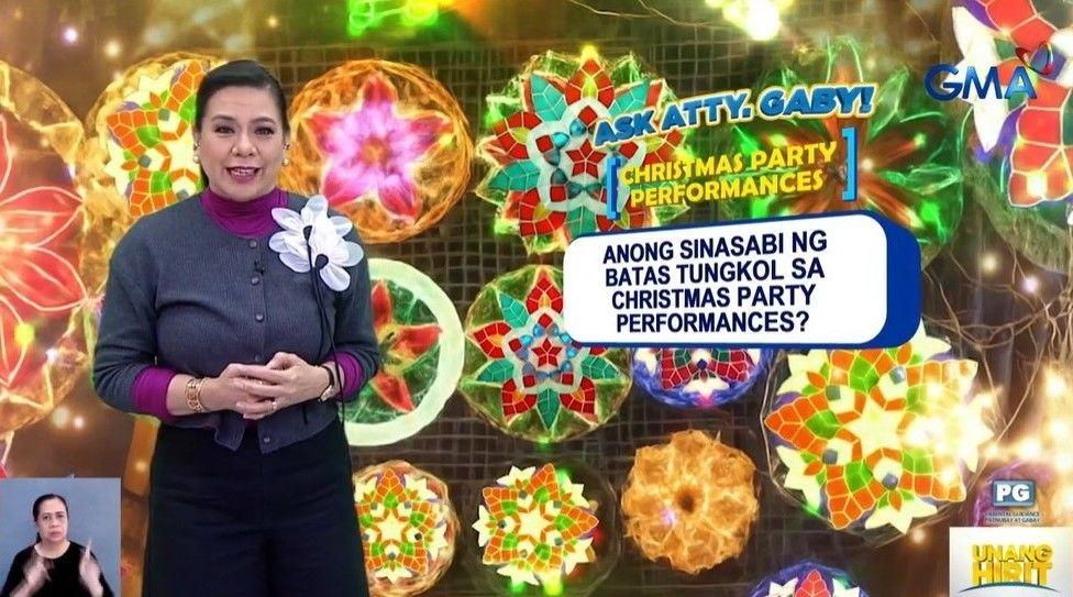 OPINION: Ask Atty. Gaby: Christmas party performances