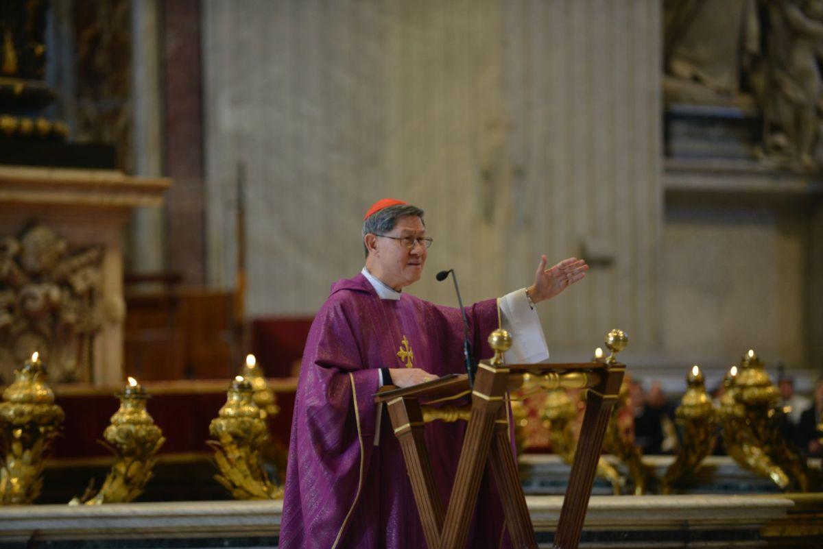 Cardinal Luis Antonio Tagle at Simbang Gabi at St. Peter's Basilica