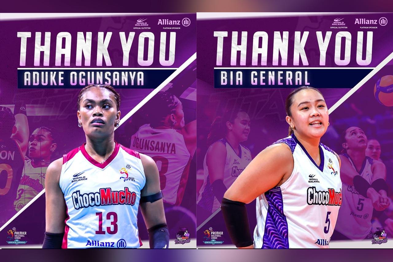 PVL: Choco Mucho parts ways with Aduke Ogunsanya, Bia General