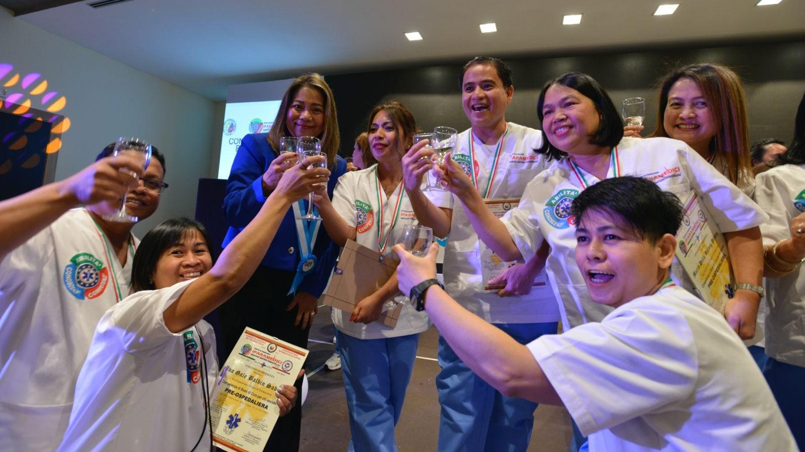Moving on from household work: OFWs in Rome complete caregiver training
