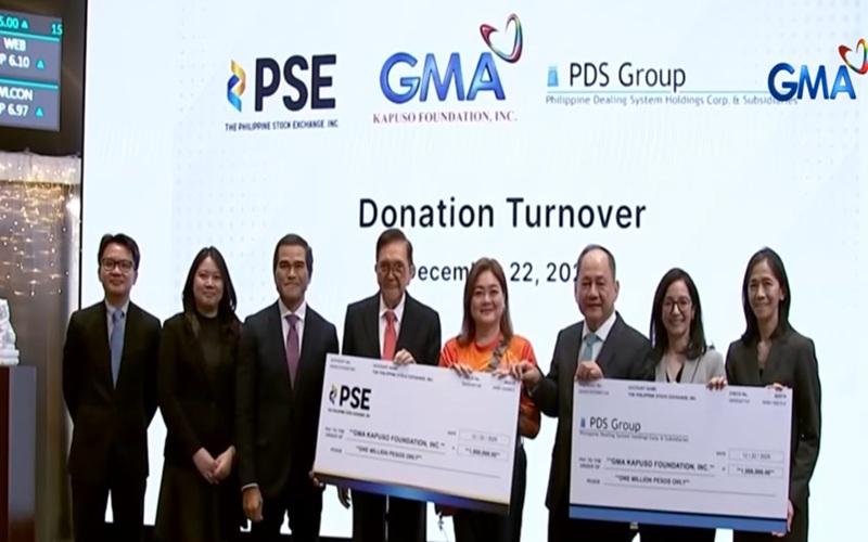 PSE, PDS donate P2M to GMA Kapuso Foundation