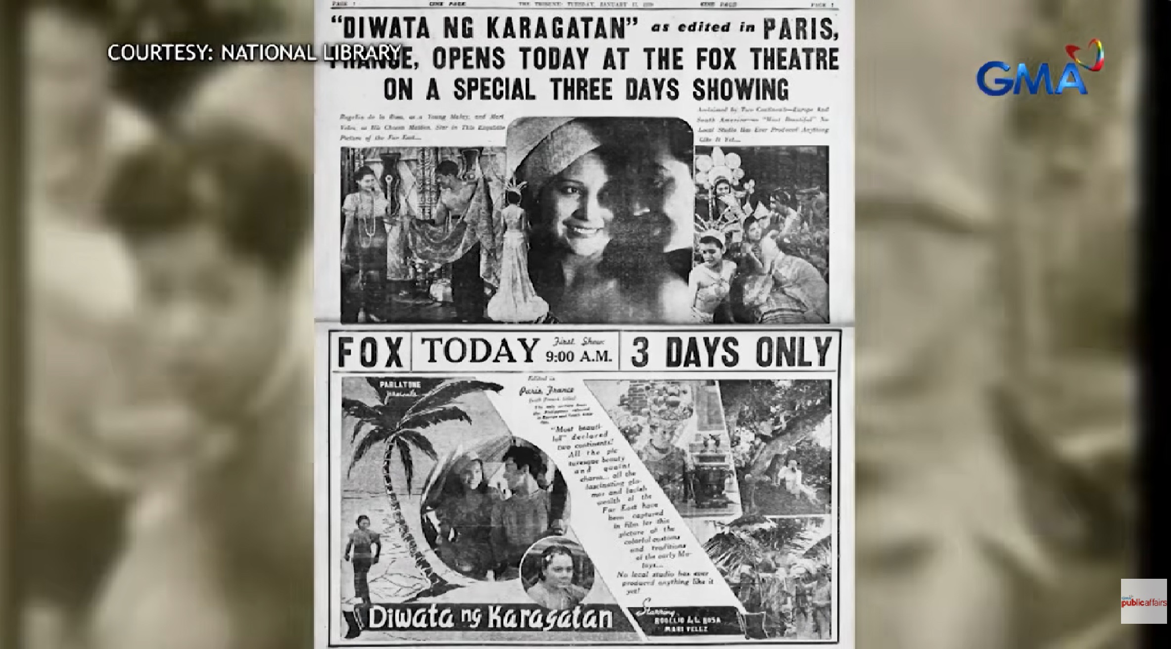 Oldest surviving pre-war Pinoy film na ‘Diwata ng Karagatan,’ nahanap sa Belgium?