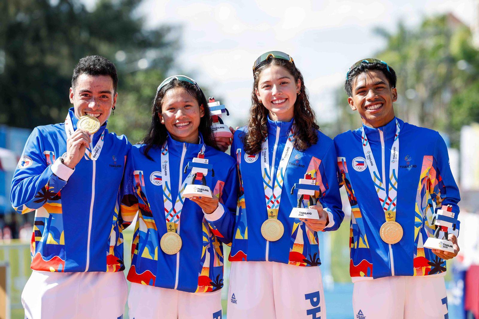PH completes three-gold haul in SEA Games triathlon with mixed relay win