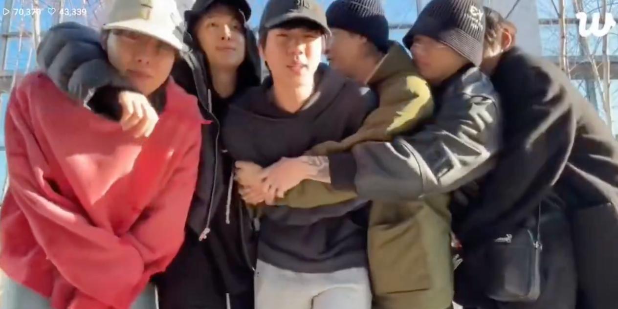 BTS reunites for livestream on V's birthday, says they're working hard on comeback