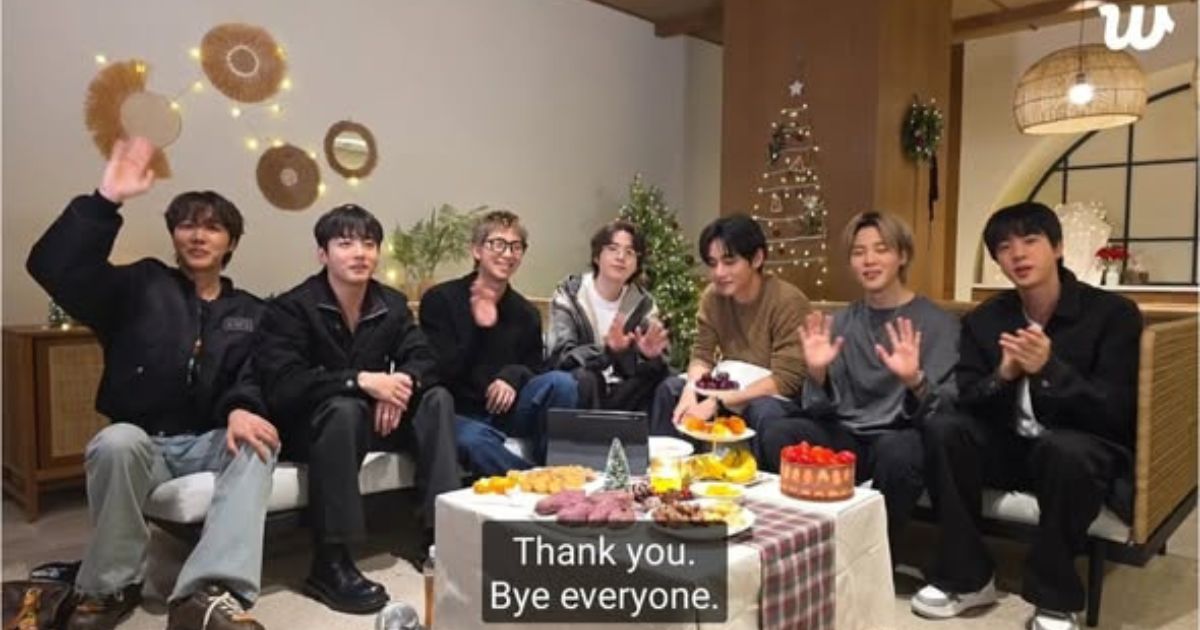 BTS reunites for a celebration ahead of Christmas