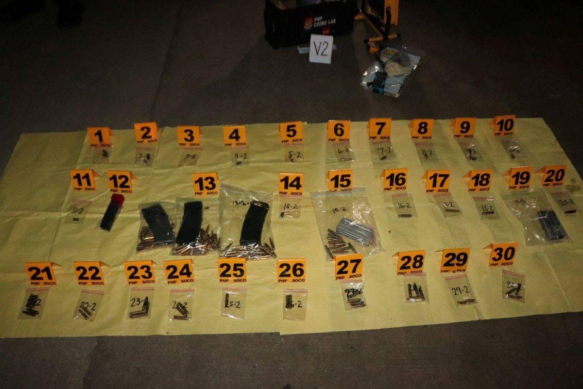 Items recovered from police encounter with armed group in Candelaria, Quezon