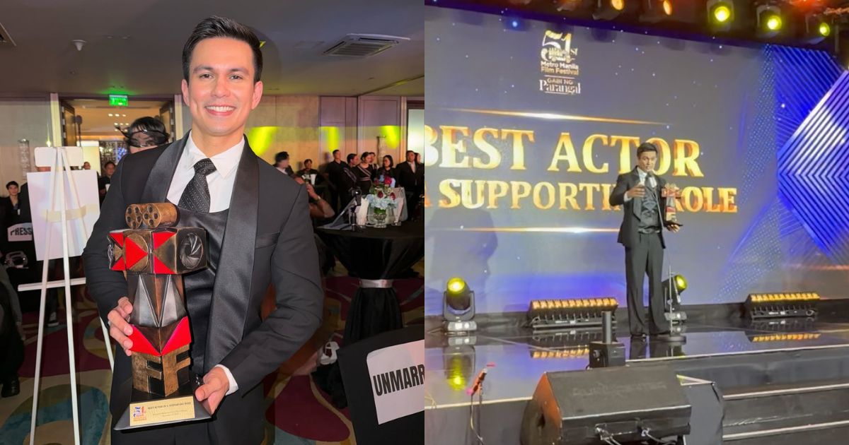 Tom Rodriguez on MMFF Best Supporting Actor award: 'I'm still waking up grateful'