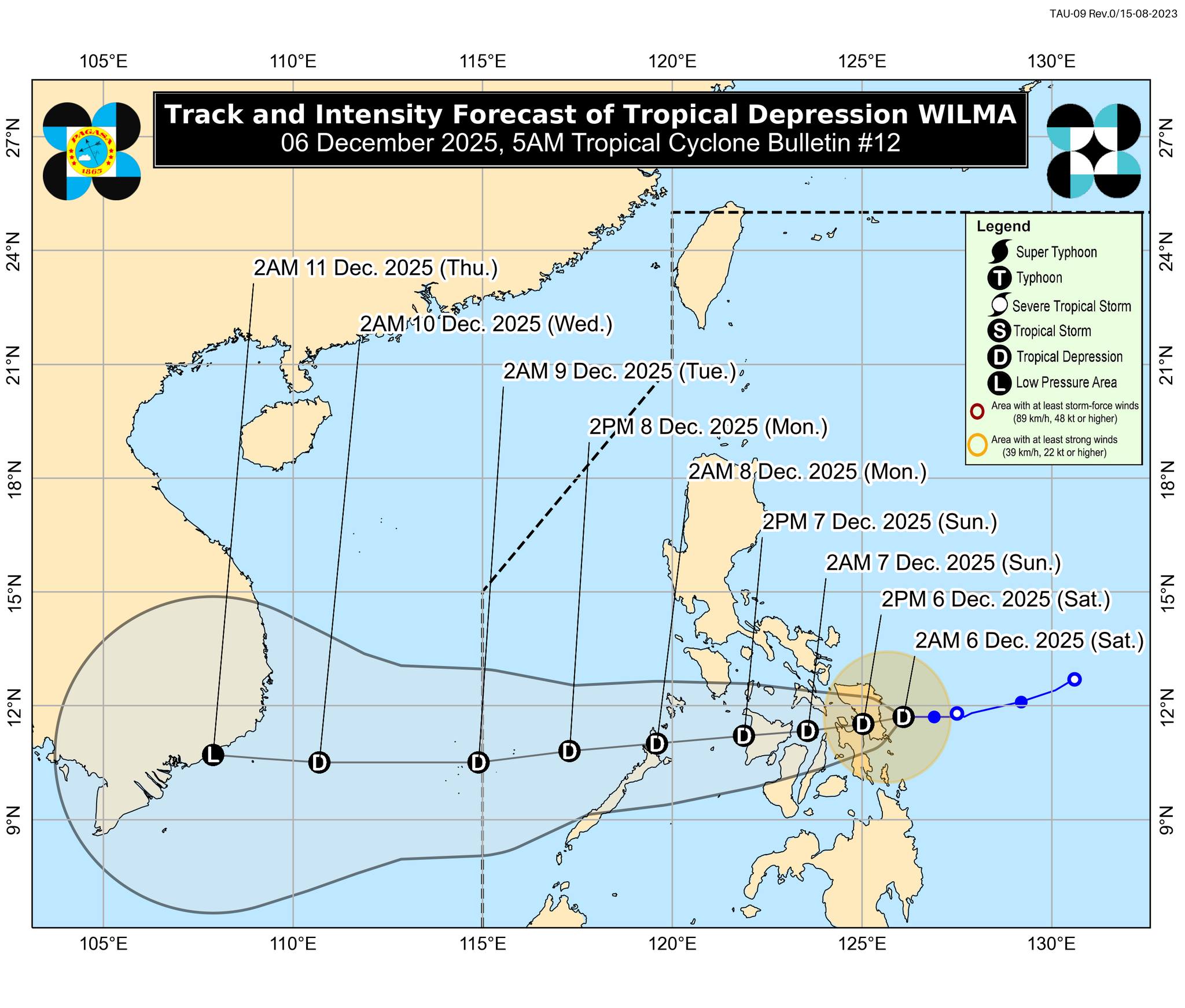 Wilma slightly accelerates, 27 areas under Signal No. 1