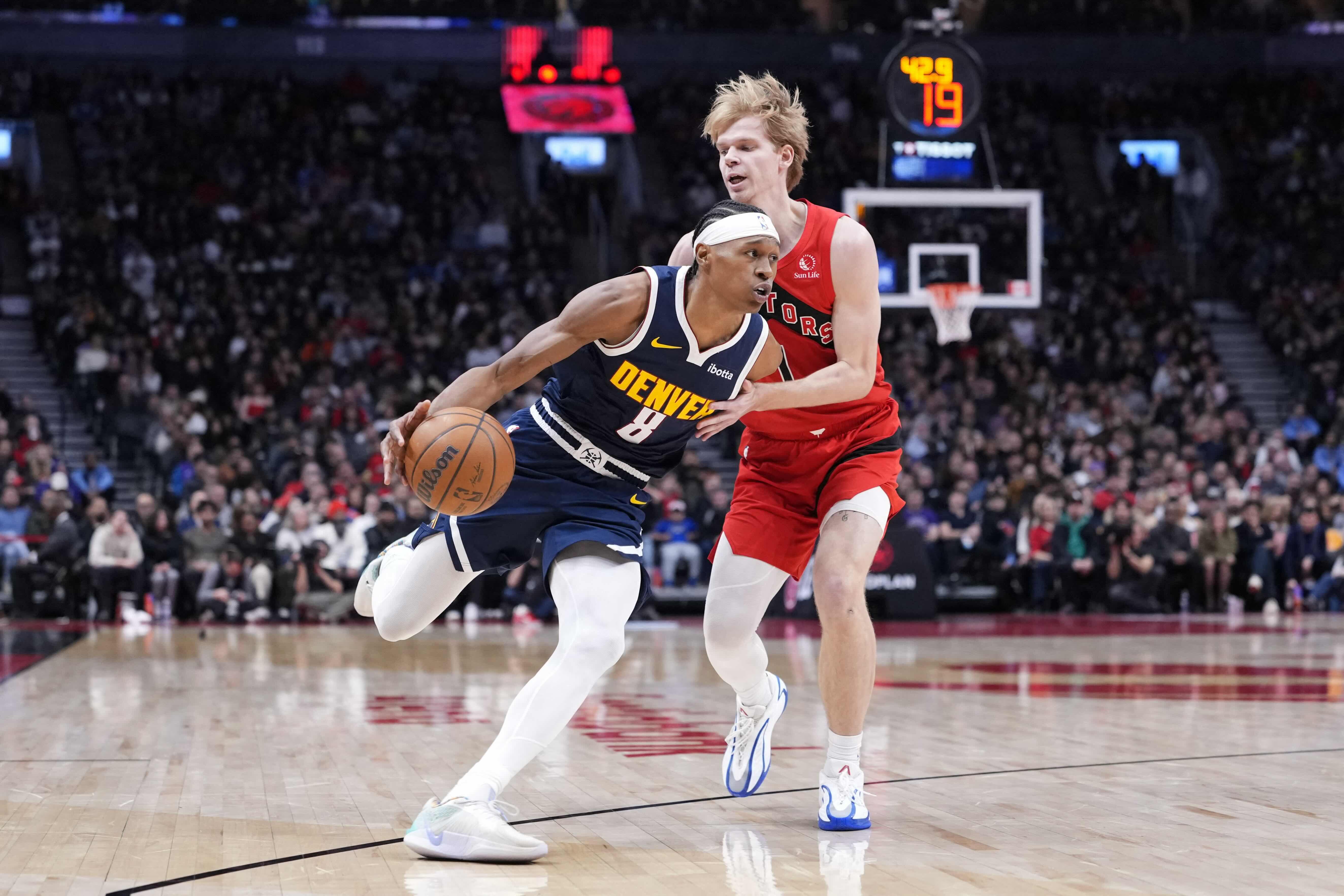NBA: Peyton Watson tallies 24 as short-handed Nuggets hold off Raptors