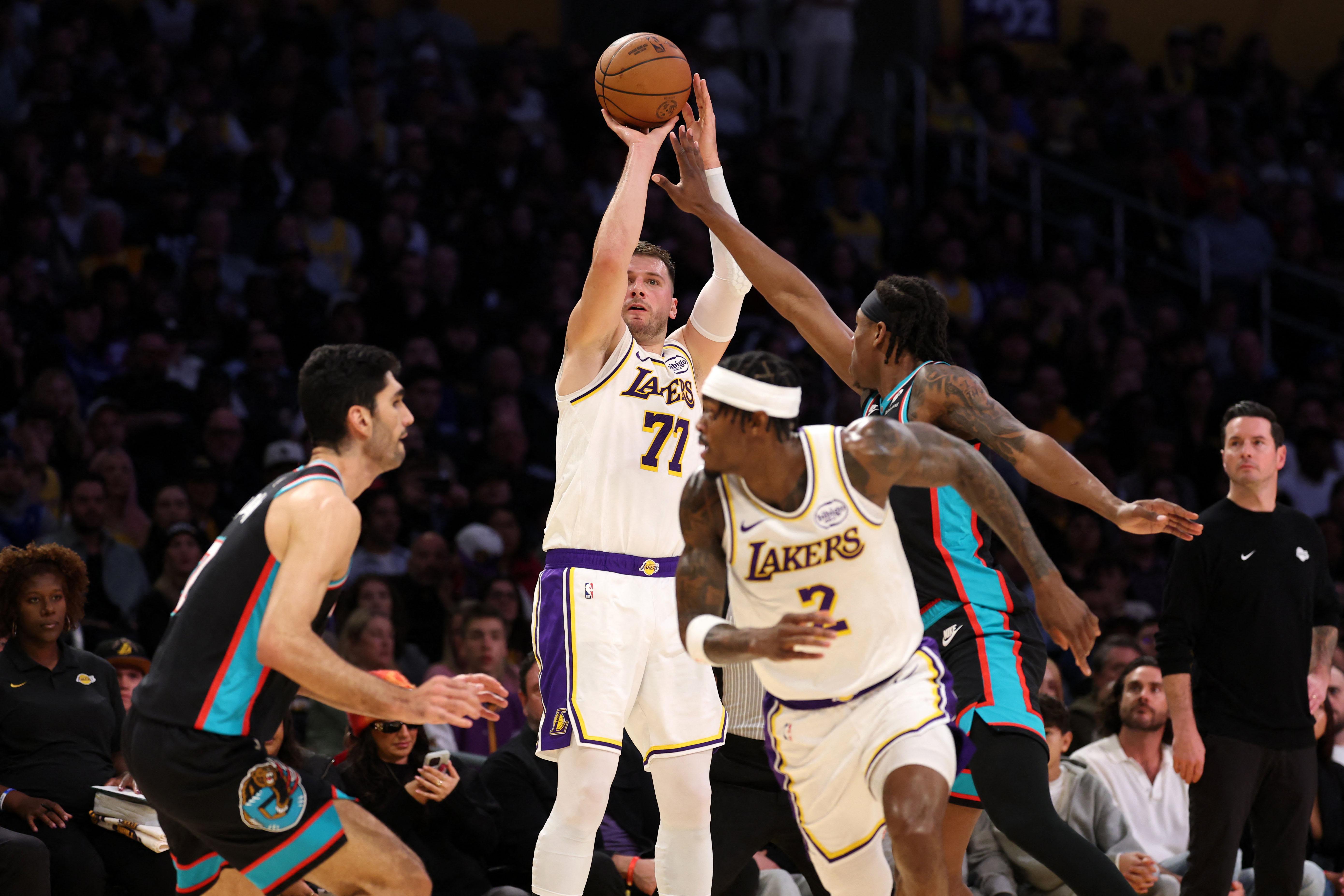 NBA: Luka Donic of the Los Angeles Lakers