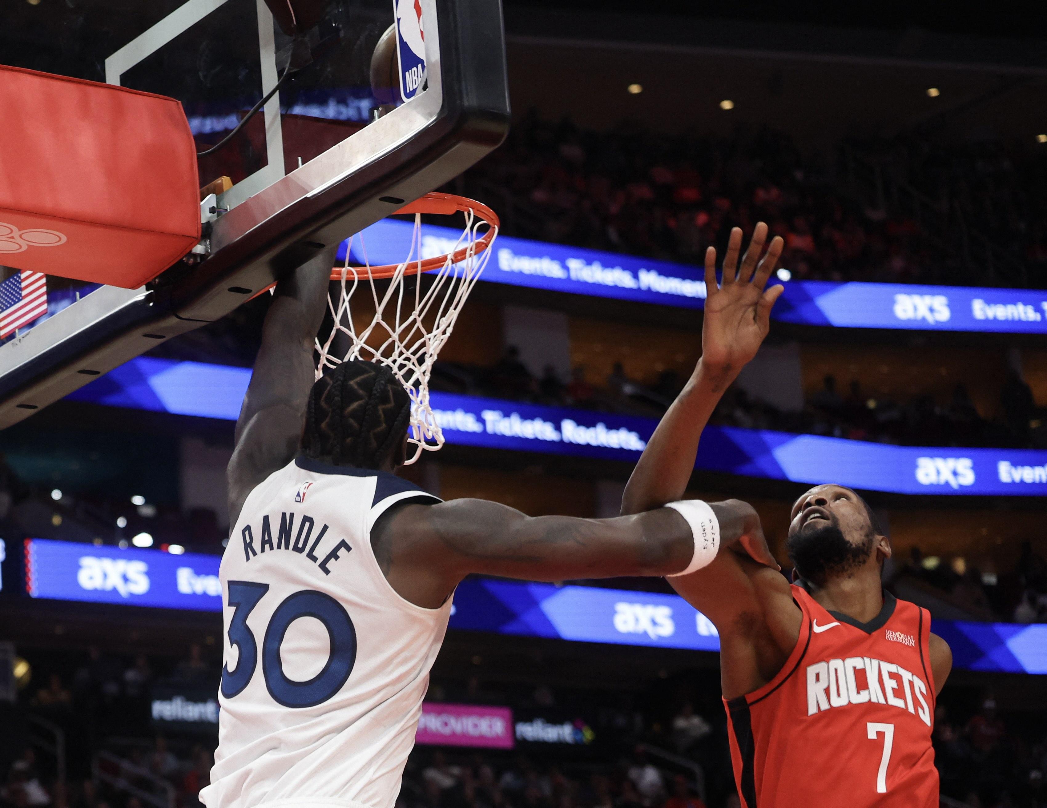 NBA: Kevin Durant's 39-point effort powers Rockets past Wolves