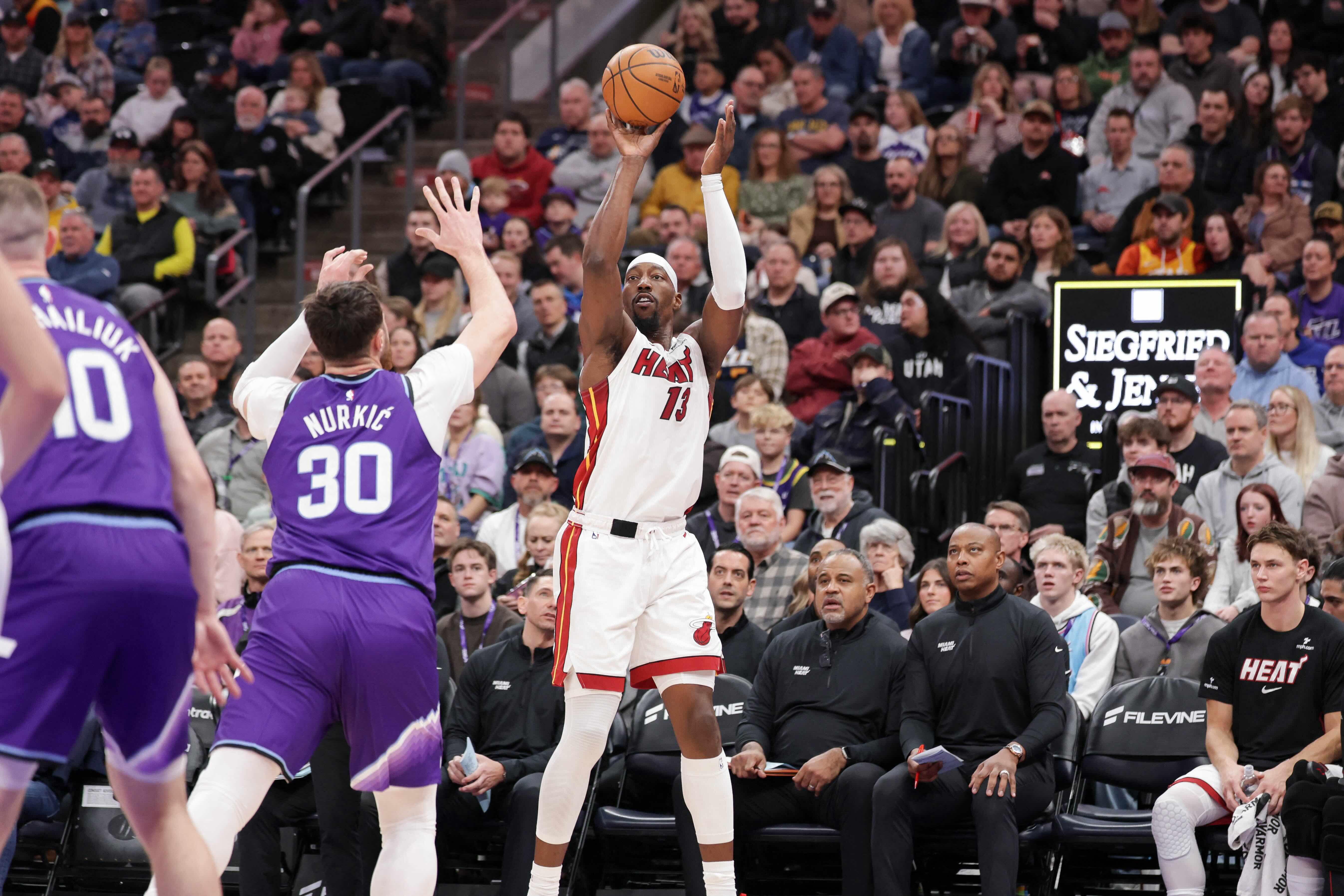 NBA: Bam Adebayo powers Heat in blowout of reeling Jazz