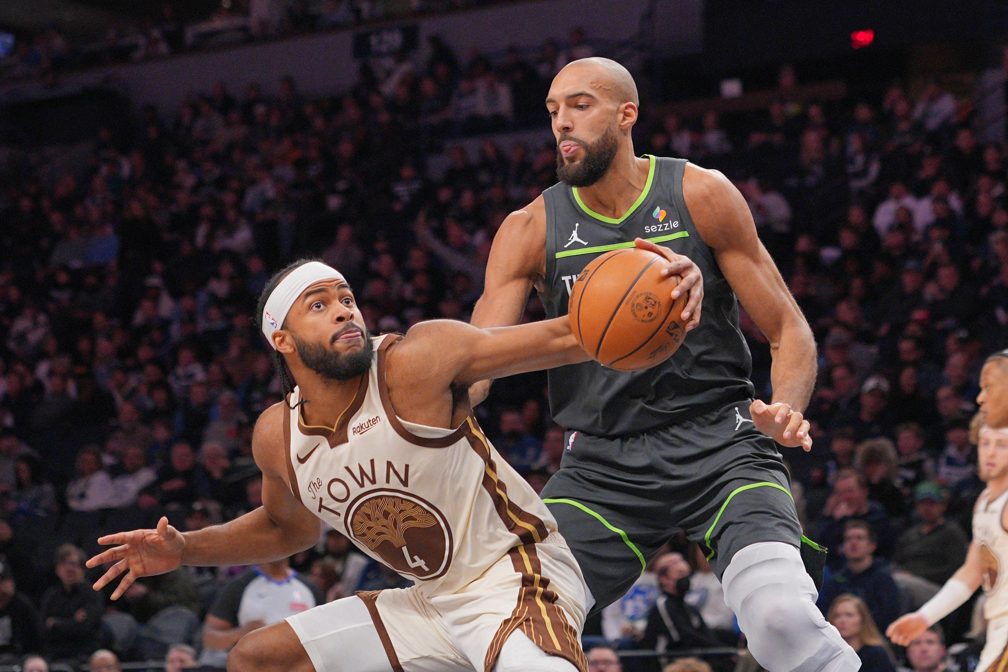 NBA: Warriors' Moses Moody vs. Timberwolves' Rudy Gobert