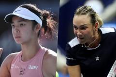 Alex Eala of the Philippines and Donna Vekic of Croatia