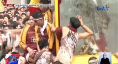 Mga deboto, nag-uunahan sa pagsampa sa andas ng Poong Nazareno