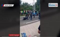 Lalaking tumutulong sa naaksidenteng mga rider, nasawi nang mahagip siya ng truck