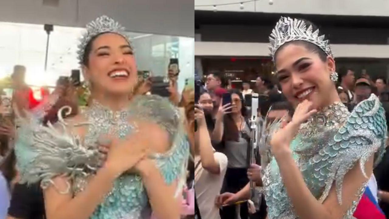 Chelsea Fernandez brings her Miss Cosmo 2025 Jury Session dragon gown to homecoming parade