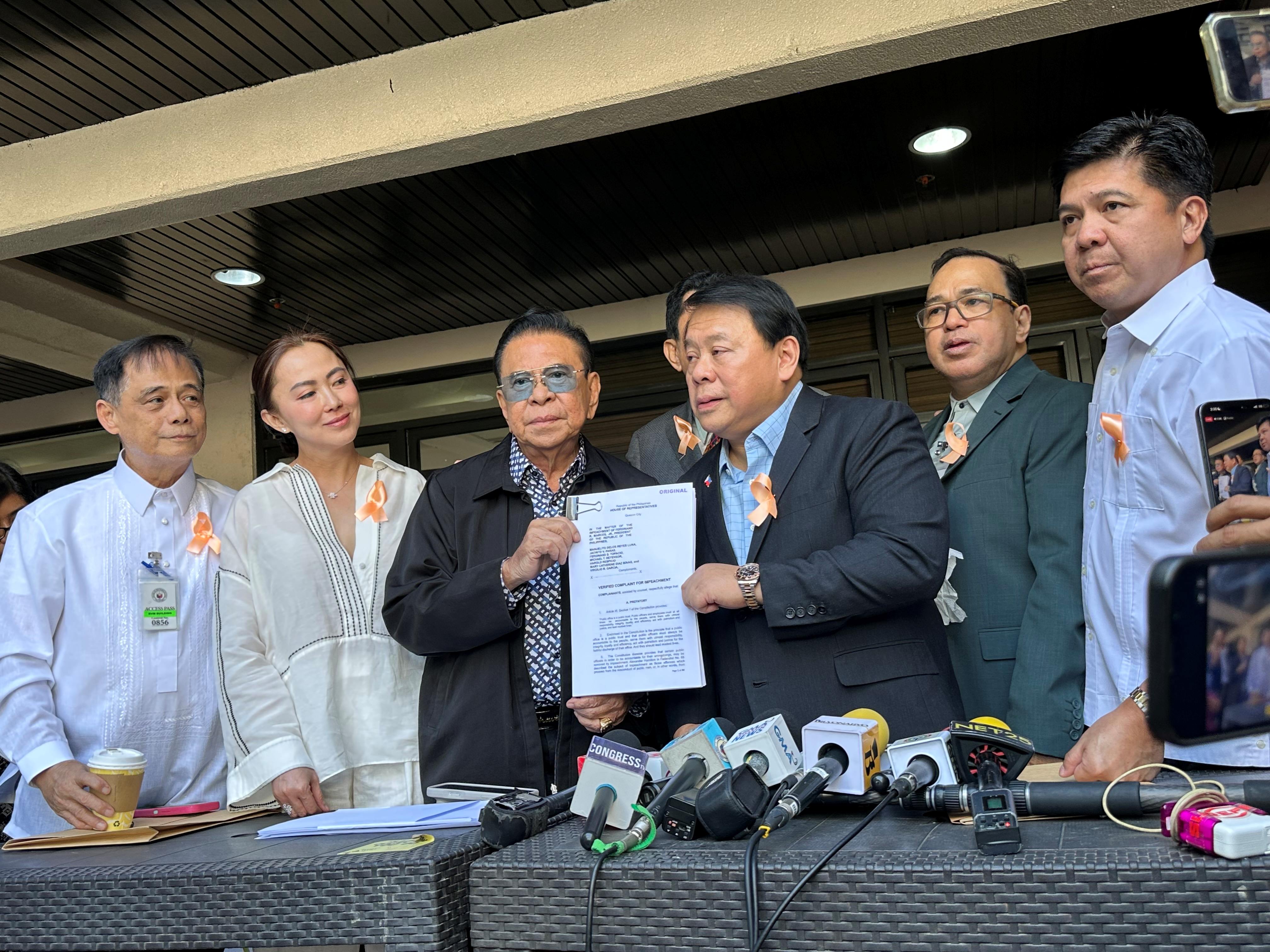 Ex-gov't execs attempt to file 3rd impeachment complaint vs Marcos