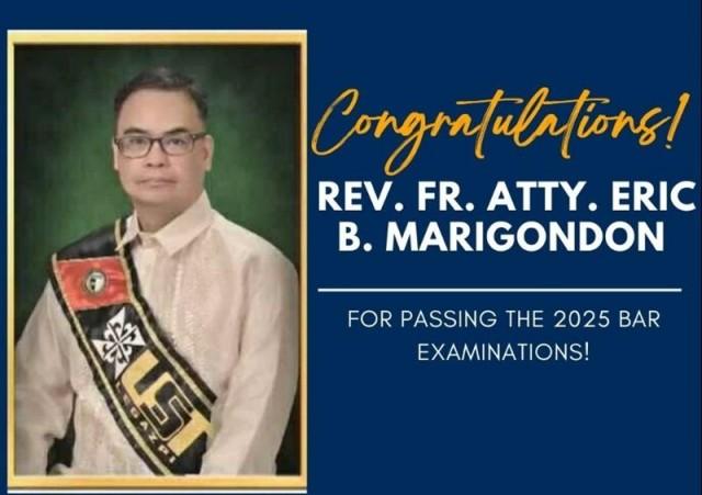 Fr. Eric B. Marigondon, from the Diocese of Legazpi