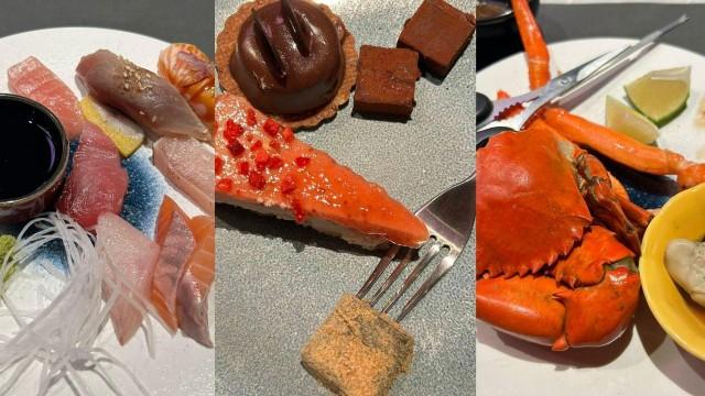Plates filled with different options, from seafood to desserts, ready to be sampled. Photo: Carby Rose Basina/GMA Integrated News