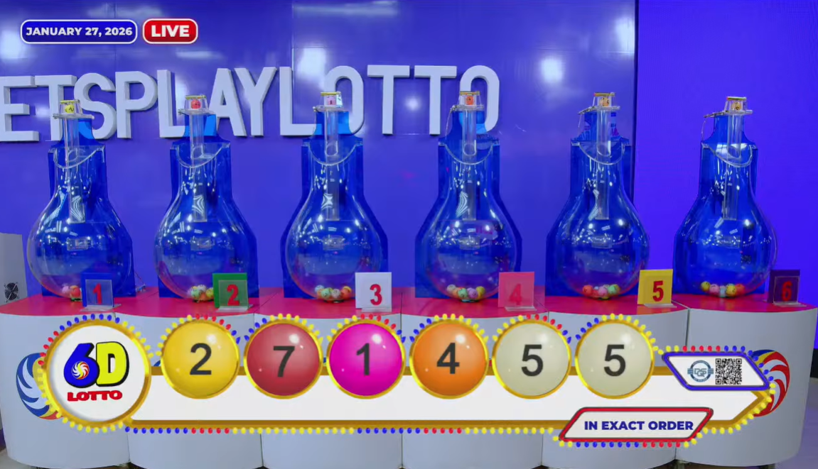 PCSO: 1 winner for 6D Lotto; none for 6/42, 6/49, 6/58 lotto games