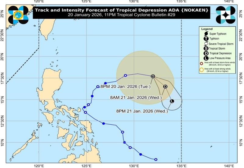 PAGASA: Ada slowly moving away from Luzon