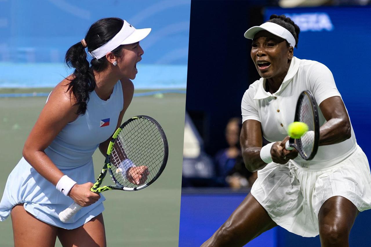 Alex Eala and Venus Williams