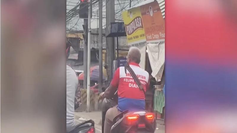 Brgy chief of Basak, Mandaue City drives motorcycle sans helmet