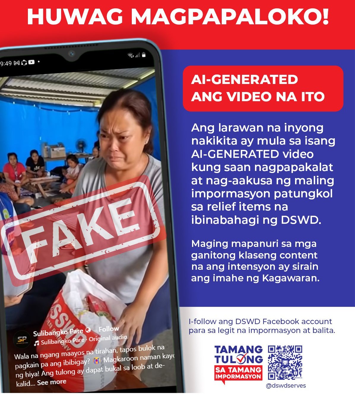 DSWD disowns AI-generated video with fake claims about relief goods