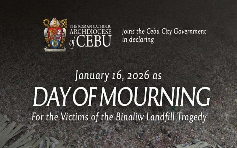 Cebu archdiocese to observe 'Day of Mourning' for Binaliw landslide victims
