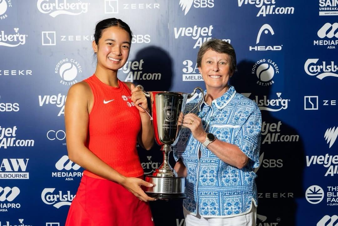 Alex Eala wins Evonne Goolagong Cawley Trophy in Kooyong Classic