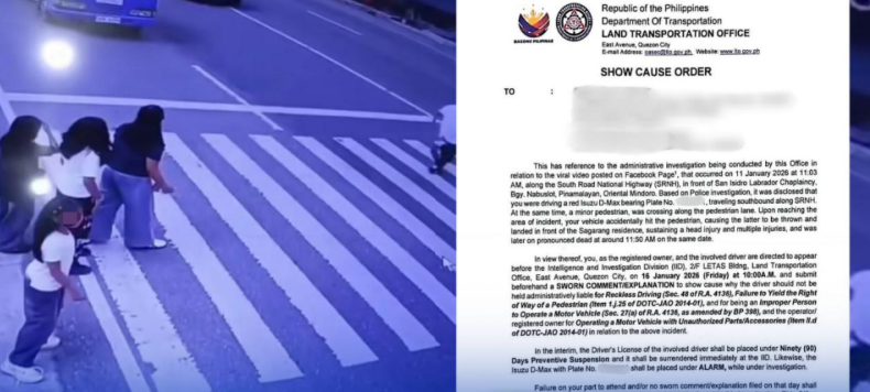 LTO show cause order vs truck driver in Pinamalayan, Oriental Mindoro road accident