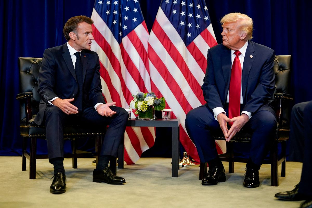 French President Emmanuel Macron and US President Donald Trump