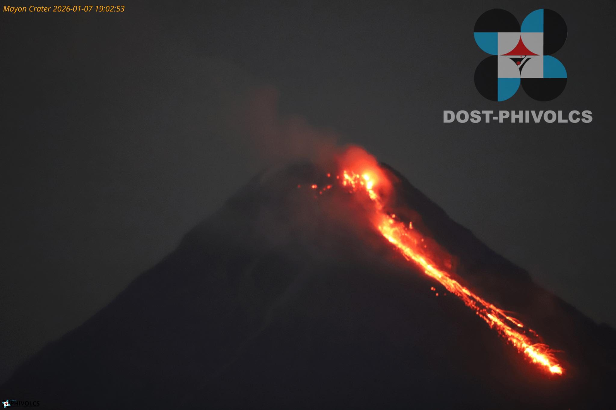 Mayon Volcano records 162 rockfalls, 50 PDCs in past 24 hours