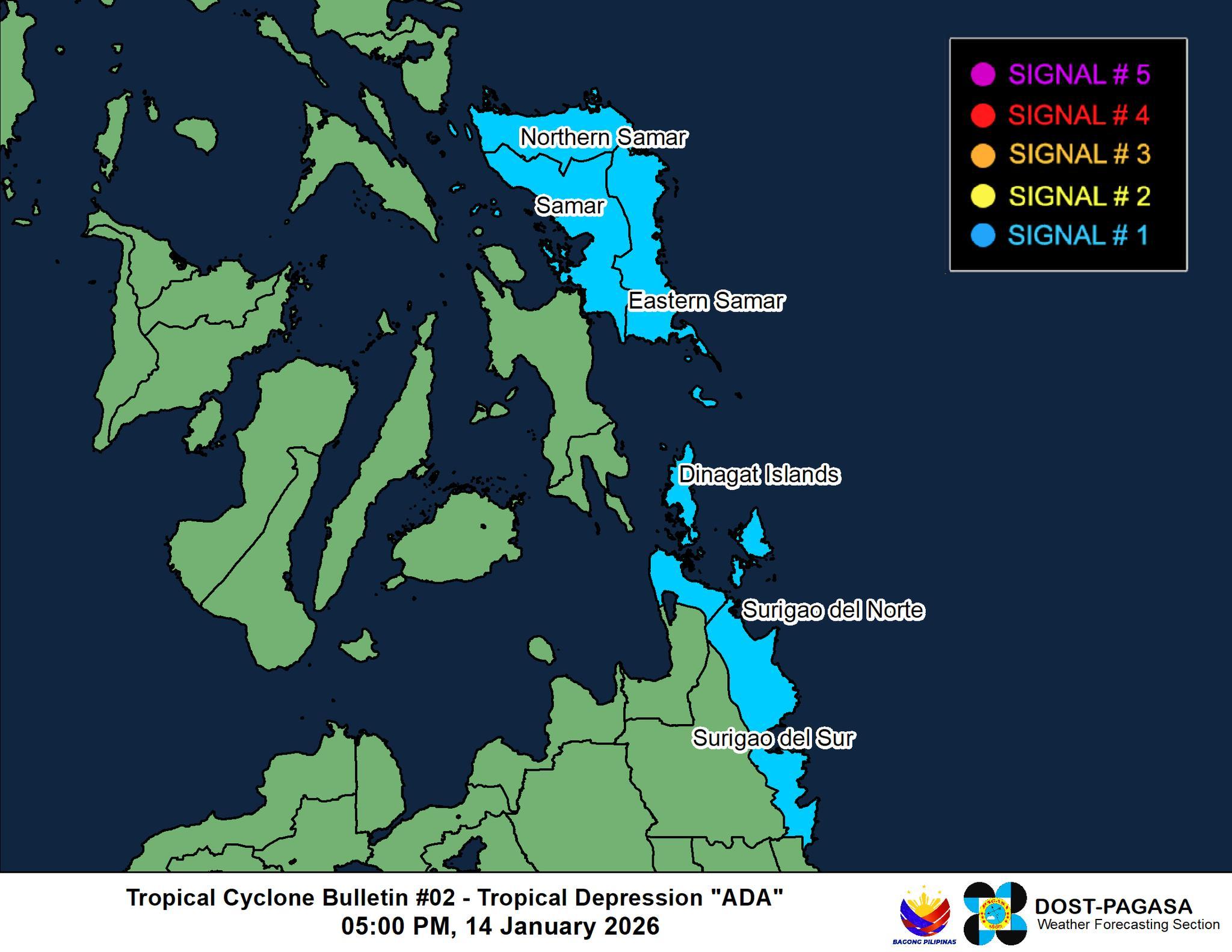 6 VisMin areas under Signal No. 1 as Ada decelerates