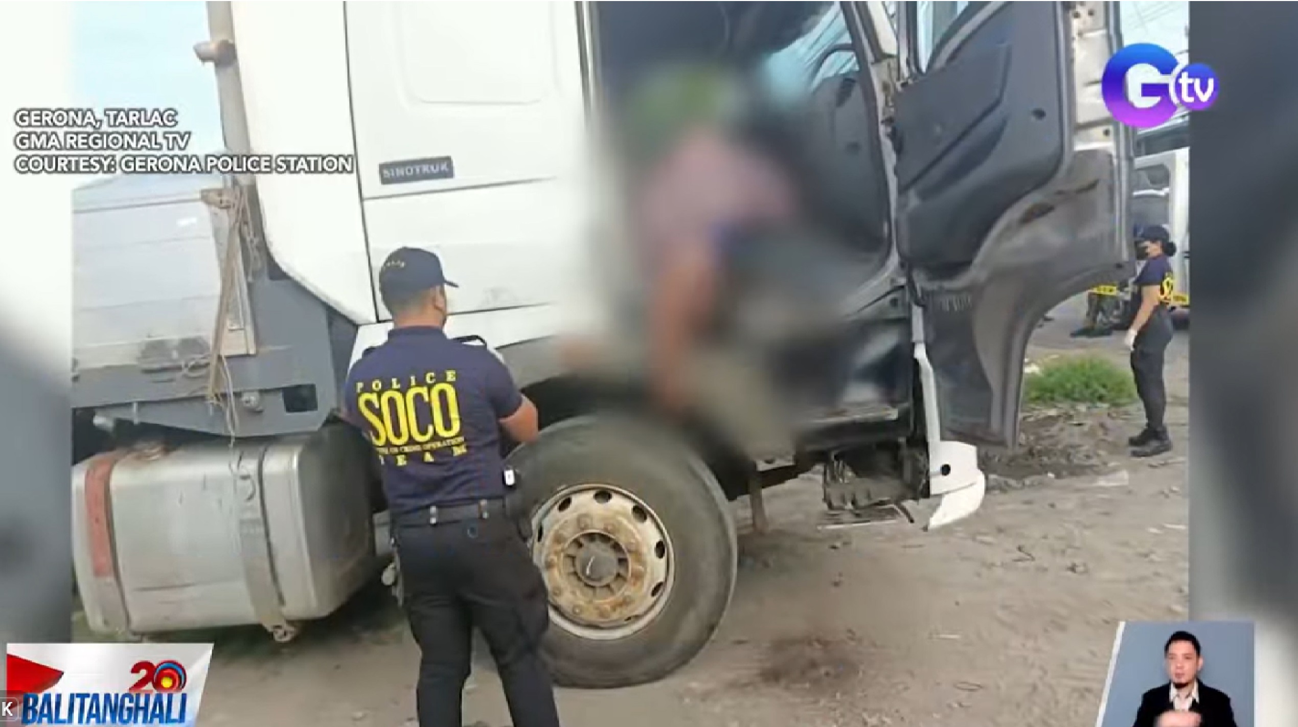 Lalaki, patay at may saksak nang matagpuan sa loob ng truck sa Tarlac