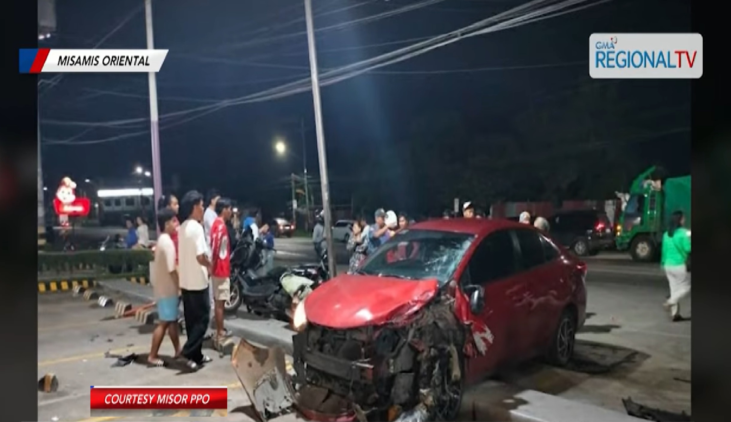 Rider na nag-overtake umano, patay matapos bumangga ang motorsiklo sa isang kotse