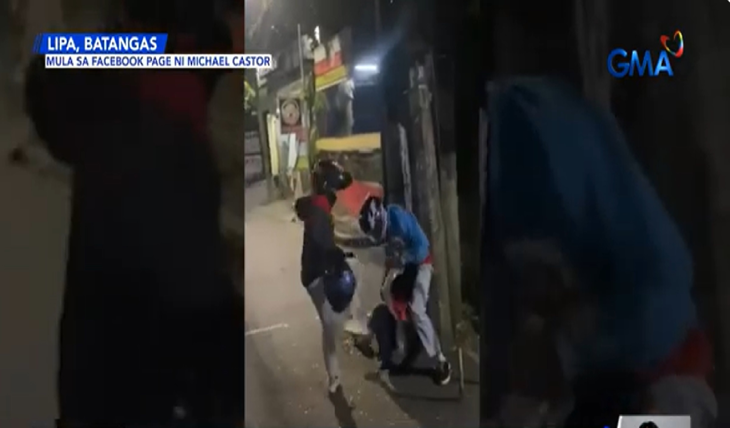 5 rider, nagsuntukan at naghampasan ng helmet sa Batangas