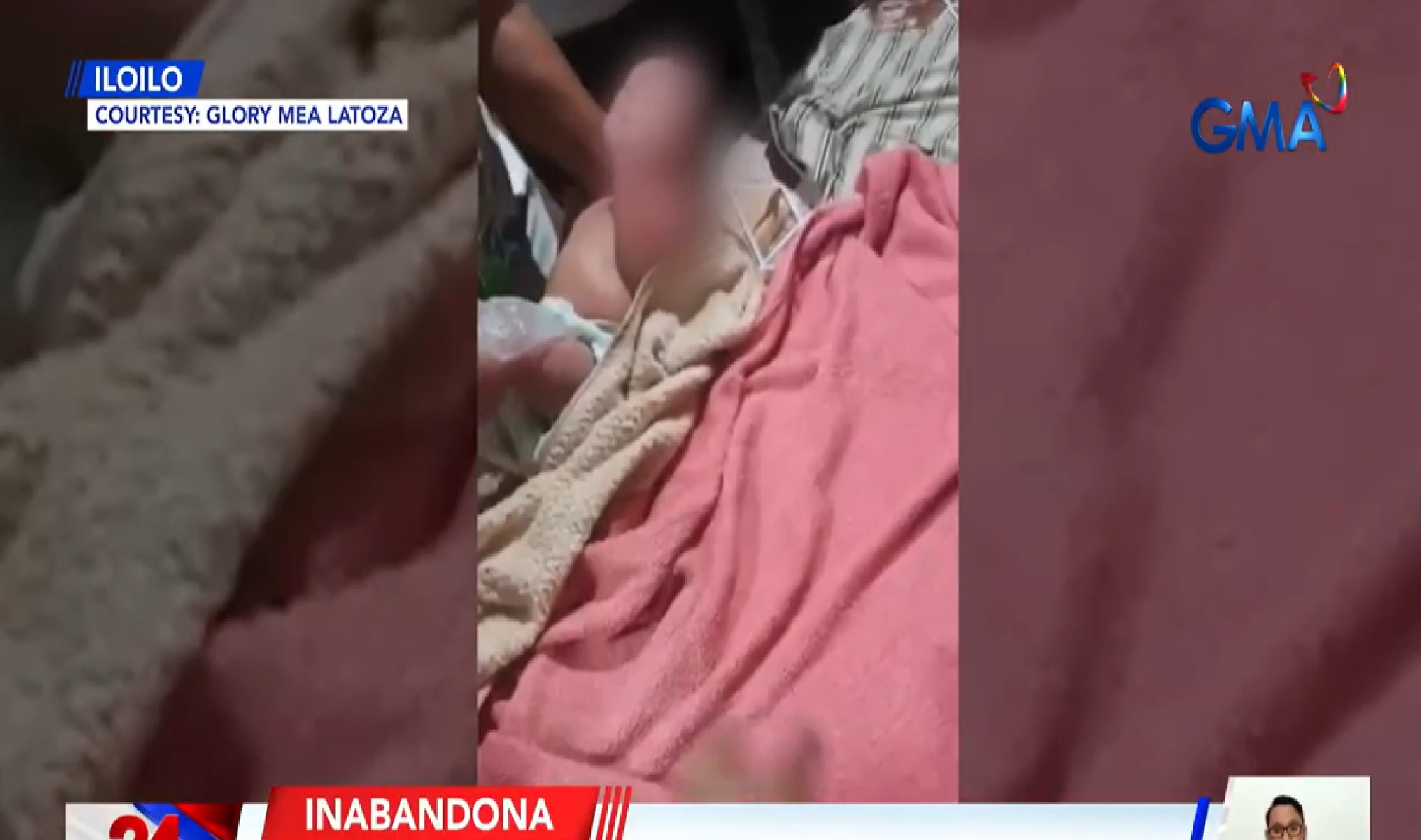 Inabandonang sanggol, ngumiti sa mag-asawang nakakita sa kaniya sa loob ng shopping bag