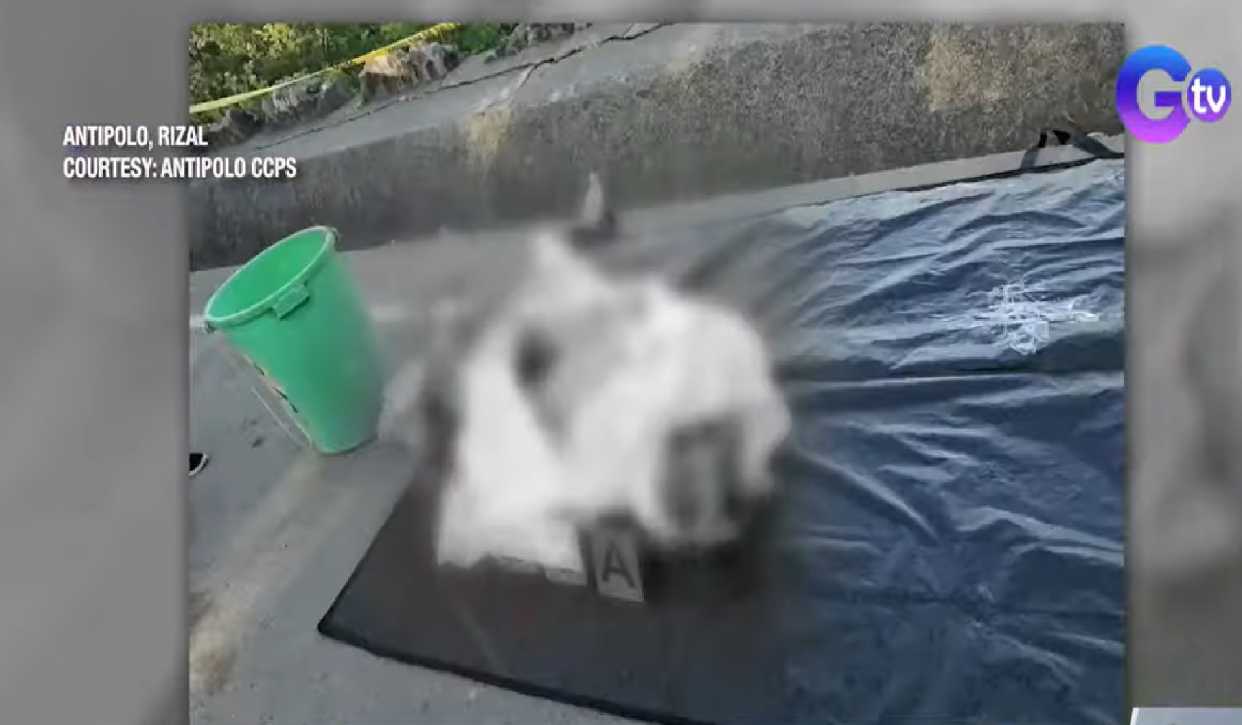 Bangkay ng babae, nakitang duguan at nakasilid sa plastic drum sa Rizal