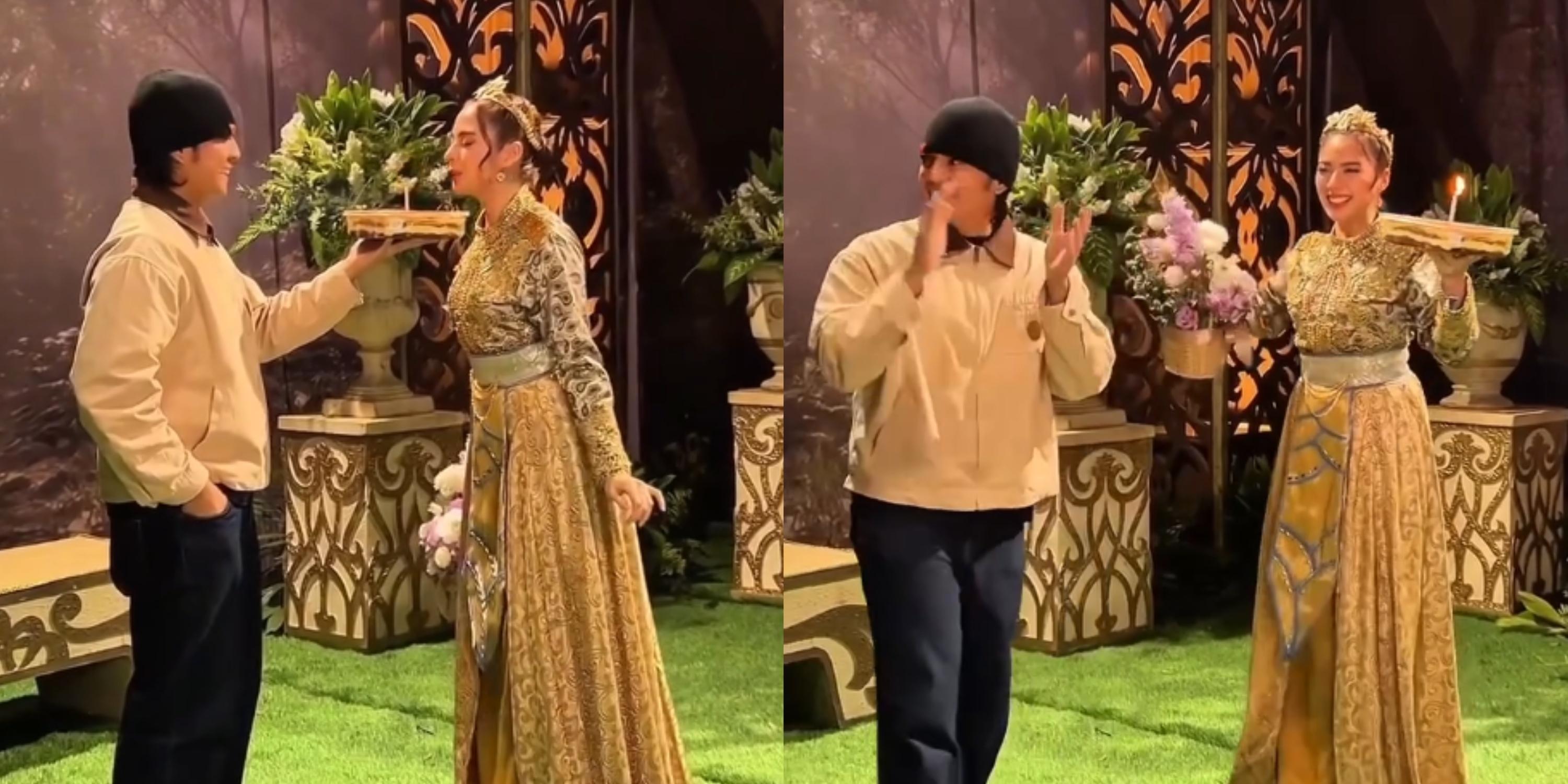 Miguel Tanfelix gives birthday surprise for Ysabel Ortega during 'Sang'gre' taping