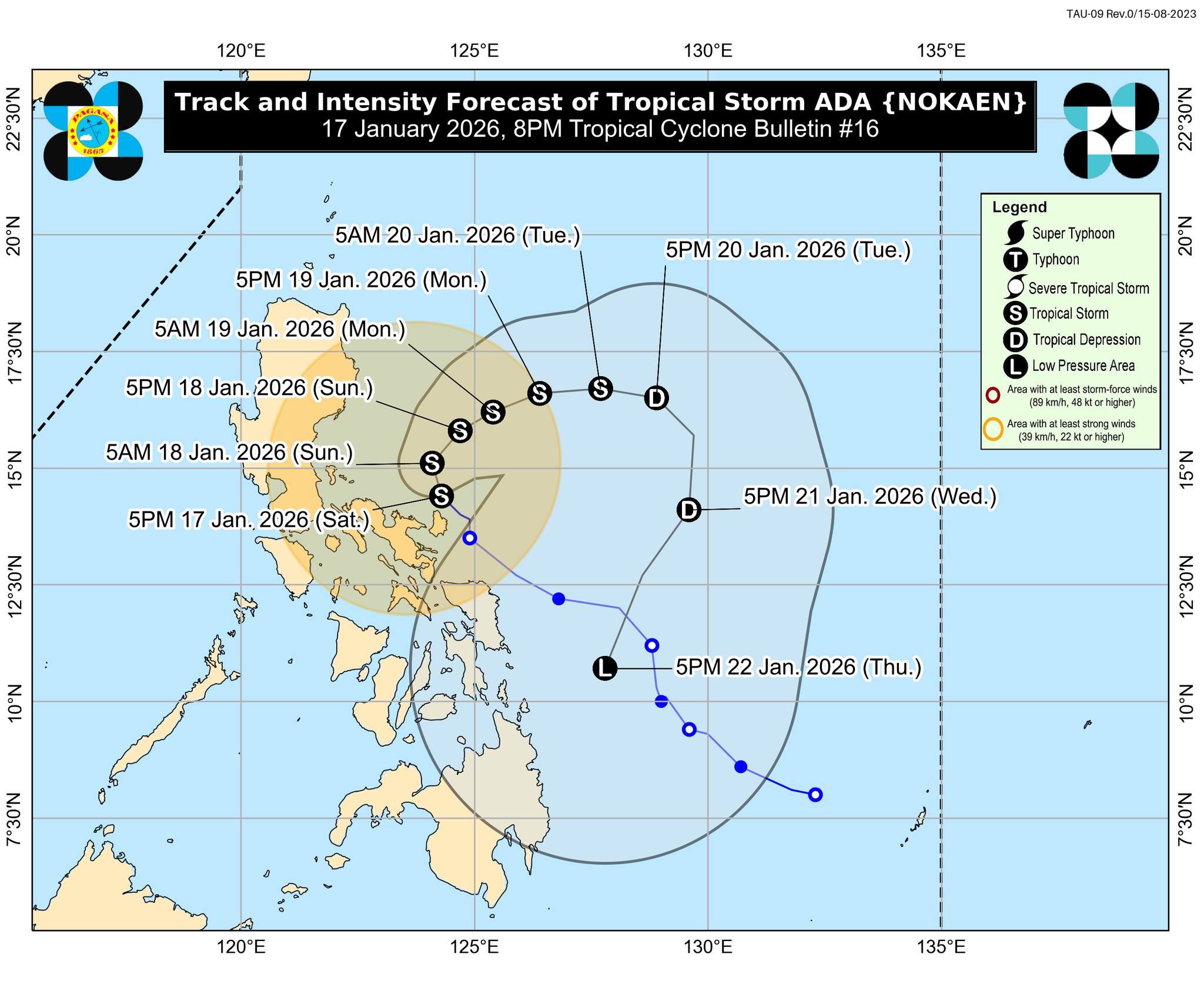 Ada slows down as 4 Bicol areas under Signal No. 2